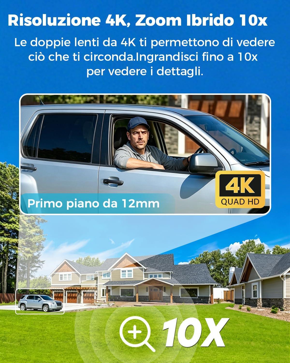 Detalle de GENBOLT 4K Wi-Fi esterno con PoE 10X
