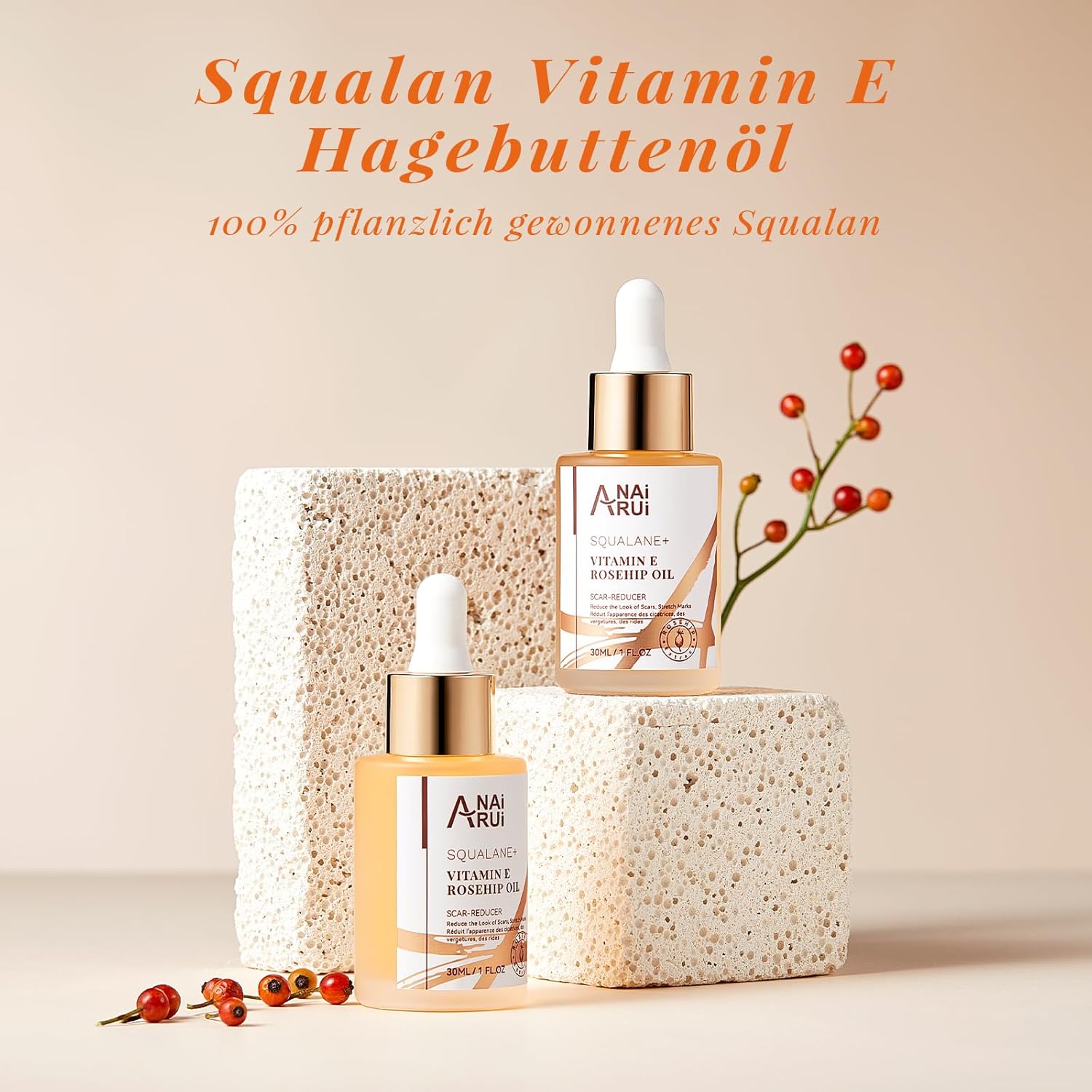 Detalle 1 de Hagebuttenöl Bio 30 ml für Gesicht
