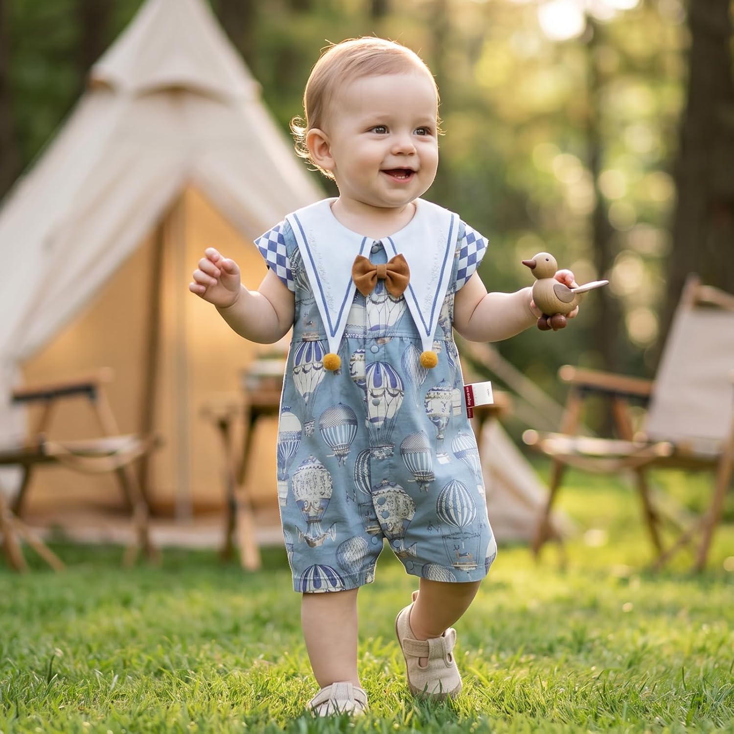 Detalle de aqpa Baby Romper, Cotton Blend