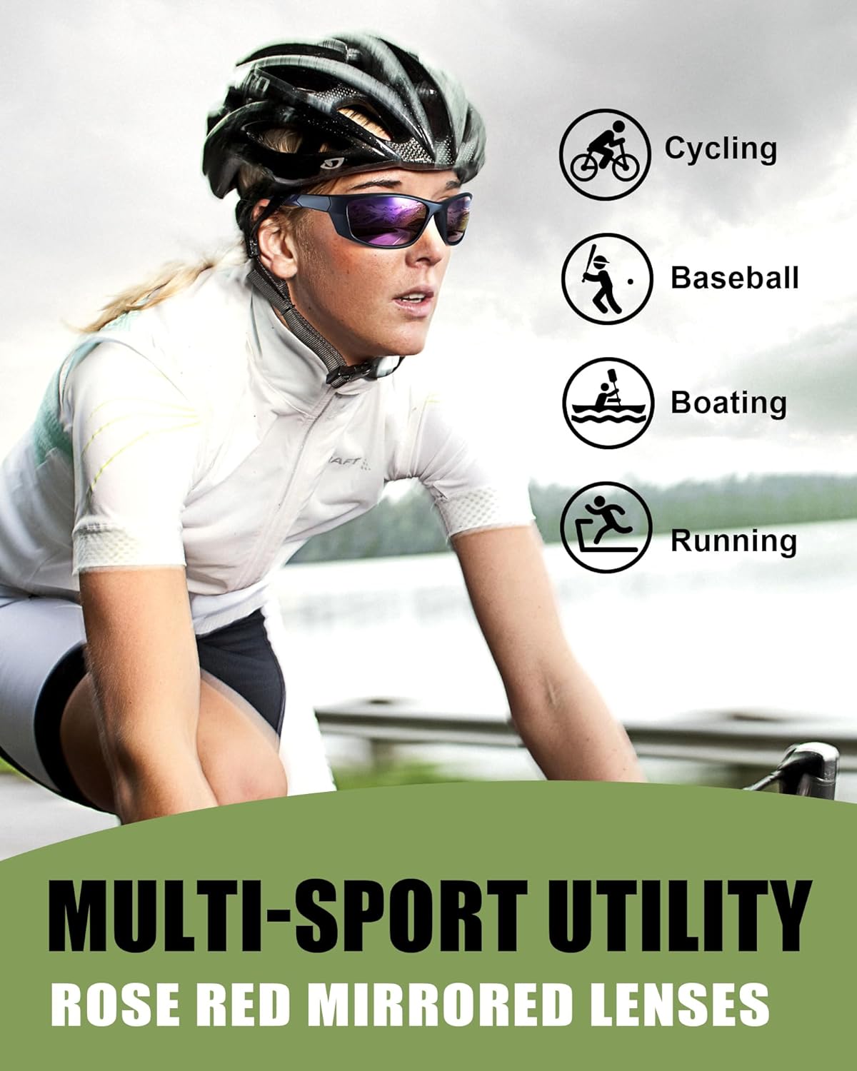 Detalle 2 de Myiaur M8140 sports sunglasses UV400
