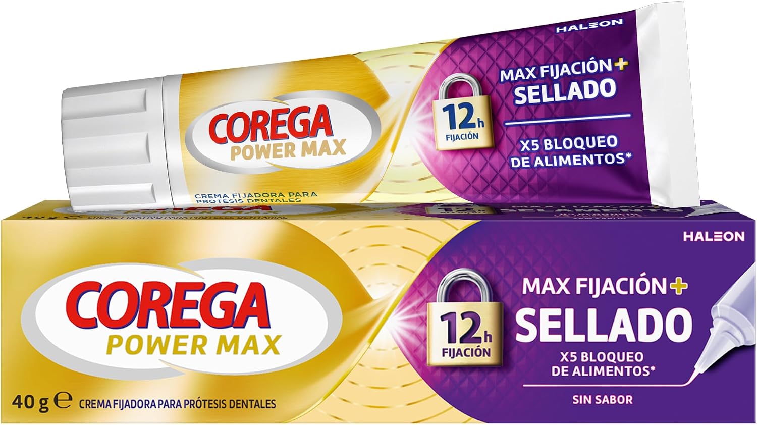 Corega Max Crema Fijadora para Prótesis, 12 Horas de Fijación 😊