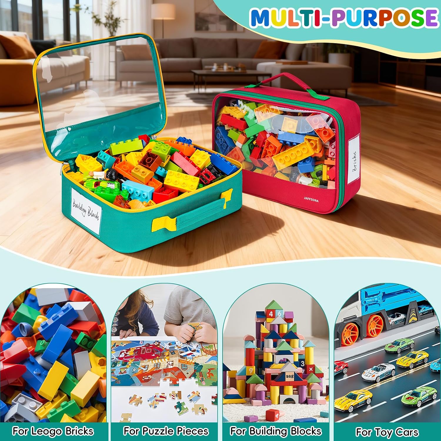 Detalle de Toy storage bags, 12.6 × 3.9 × 8.6 in
