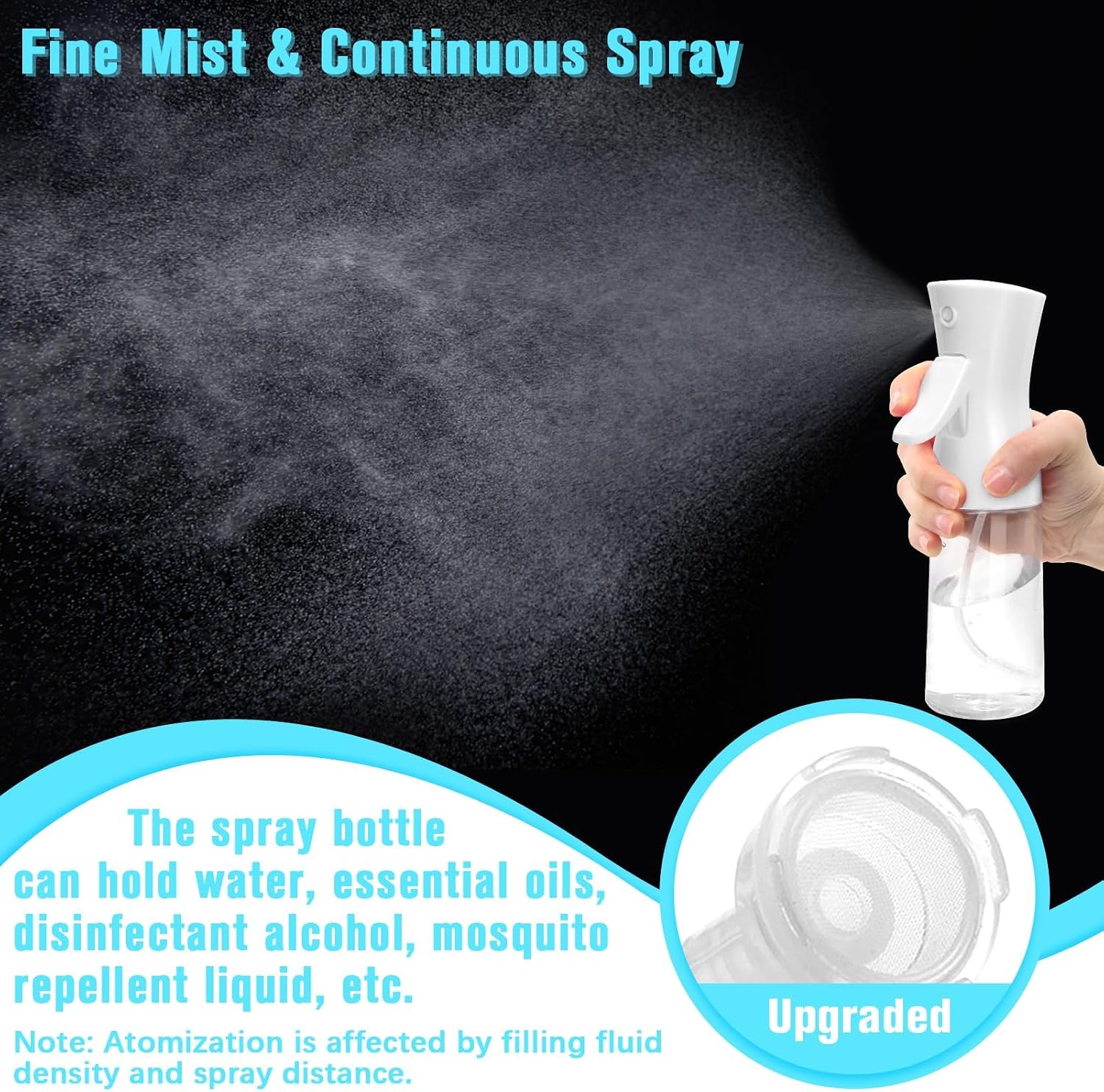 Detalle de Fun Gift Spray Bottle For Hair: Ultra-fine Mist for Hair, Plants and More