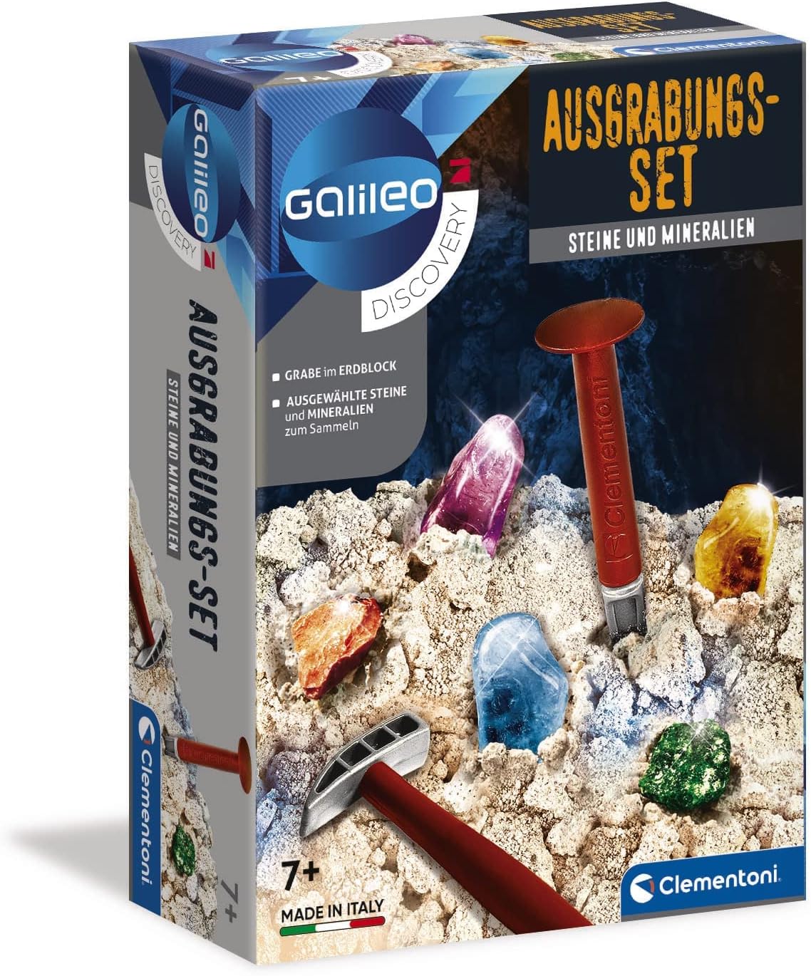 Thumbnail 6 de Clementoni 59273 Galileo Discovery Ausgrabungs-Set Triceratops – Dino-Fossilien ausgraben und Skelett zusammenbauen (ab 7 Jahren)