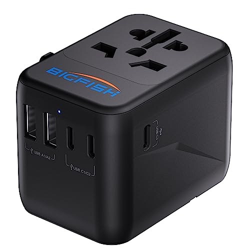 Detalle de Bigfish Universal Travel Adapter with 35W USB-C PD Fast Charging (C3 Port)