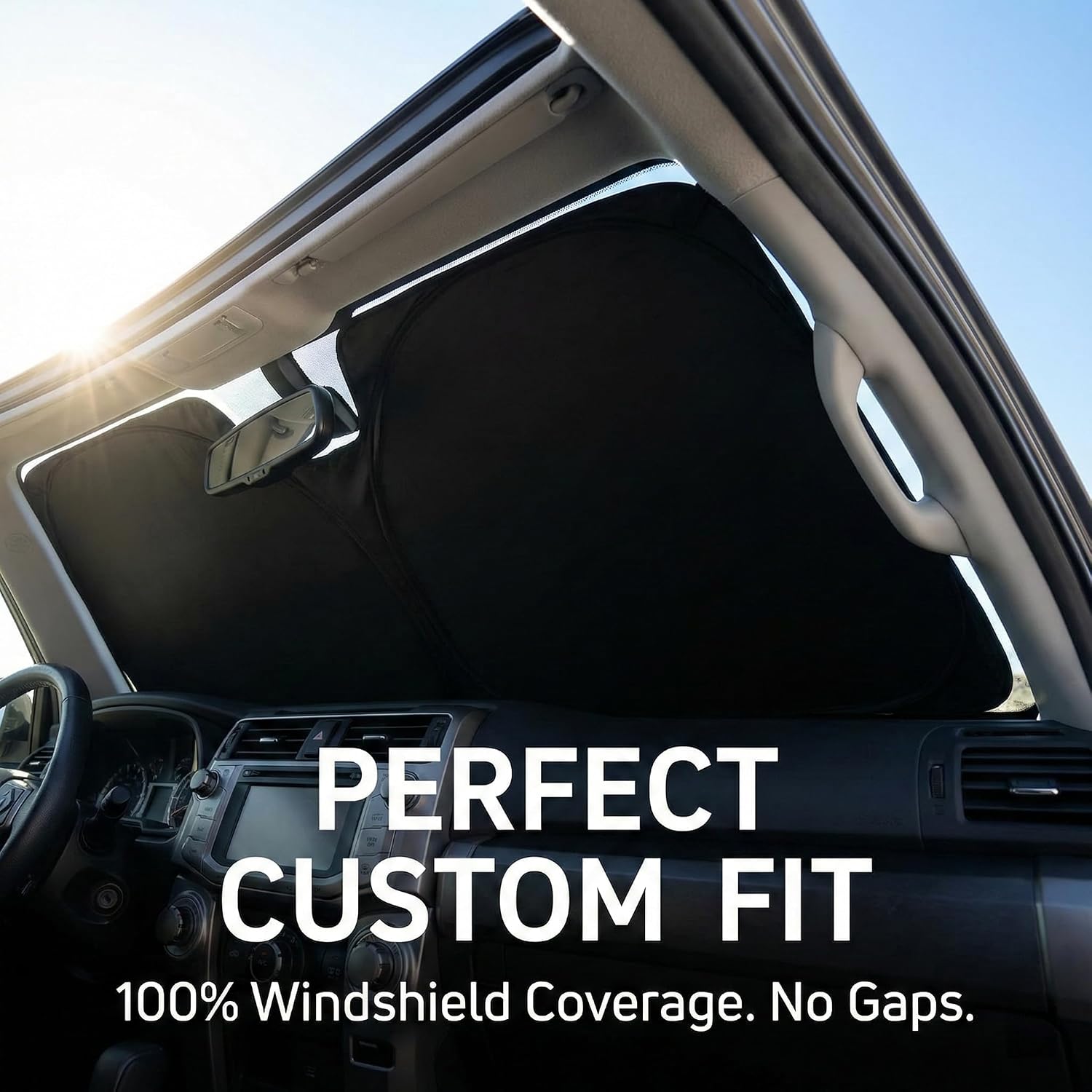 Thumbnail 6 de AuyNeas Windshield Sunshade for Toyota Prius (2016-2022) — Custom Front Window Shade