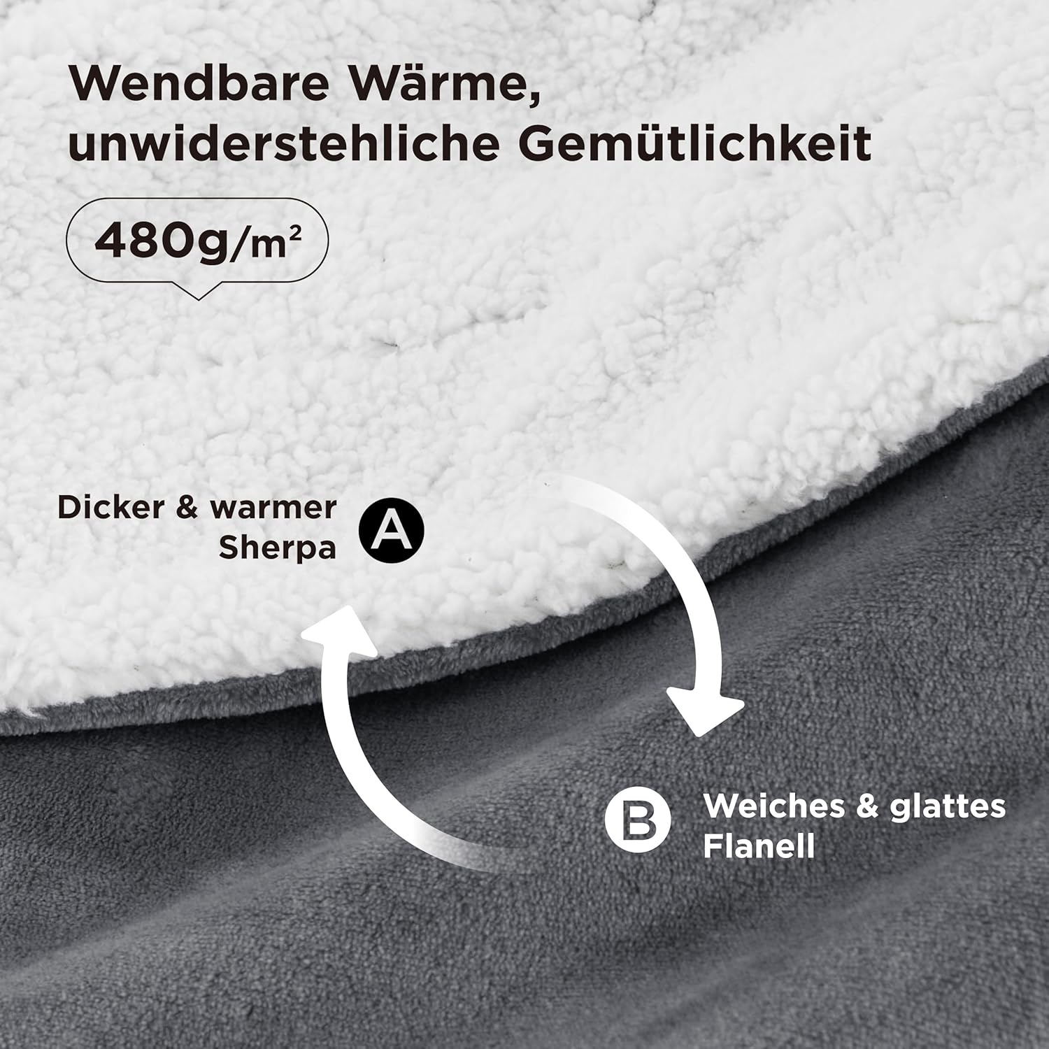 Thumbnail 2 de BEDSURE Kuscheldecke 150×200 cm 🛋