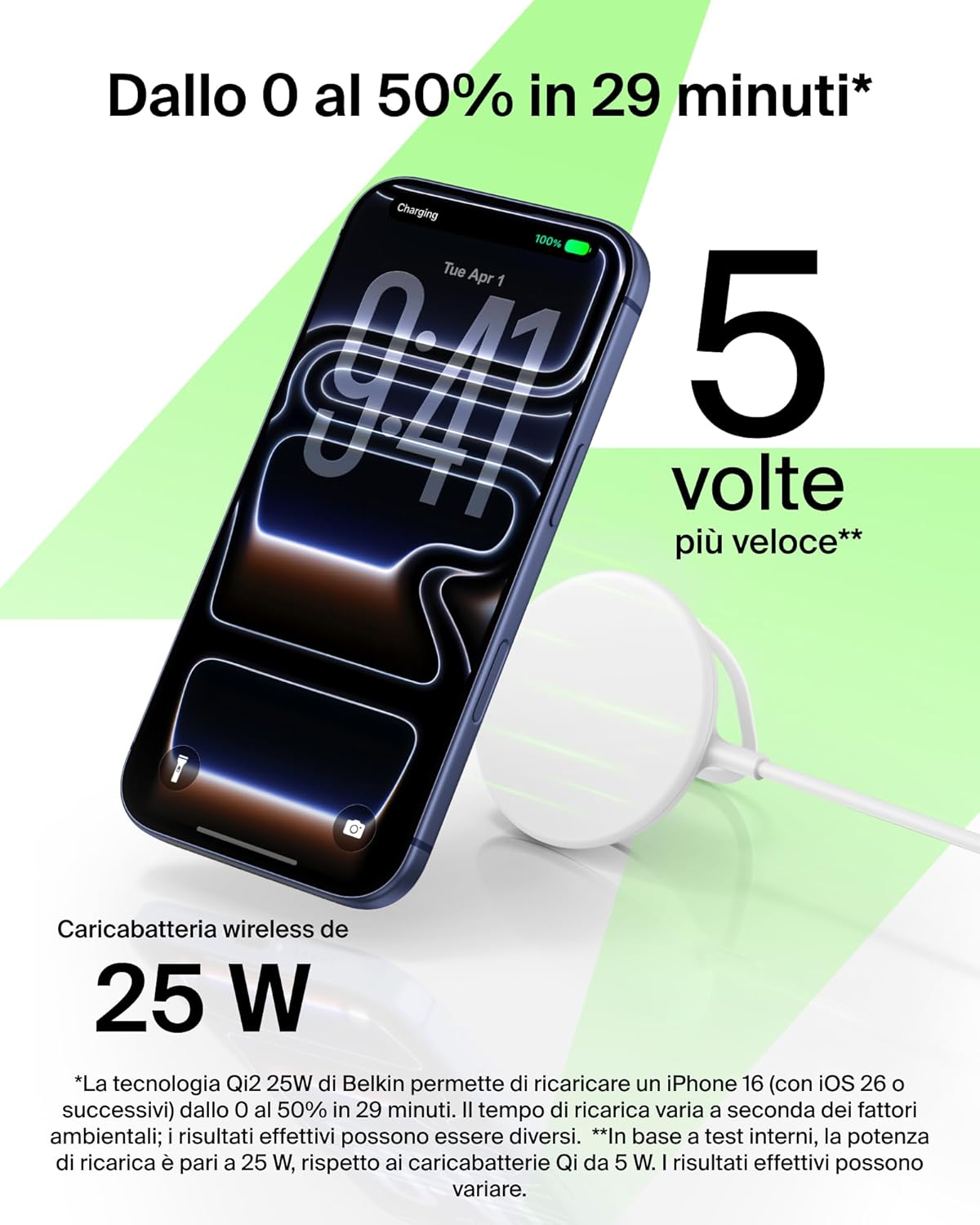 Thumbnail 2 de Belkin UltraCharge Caricatore Magnetico Qi2 25 W