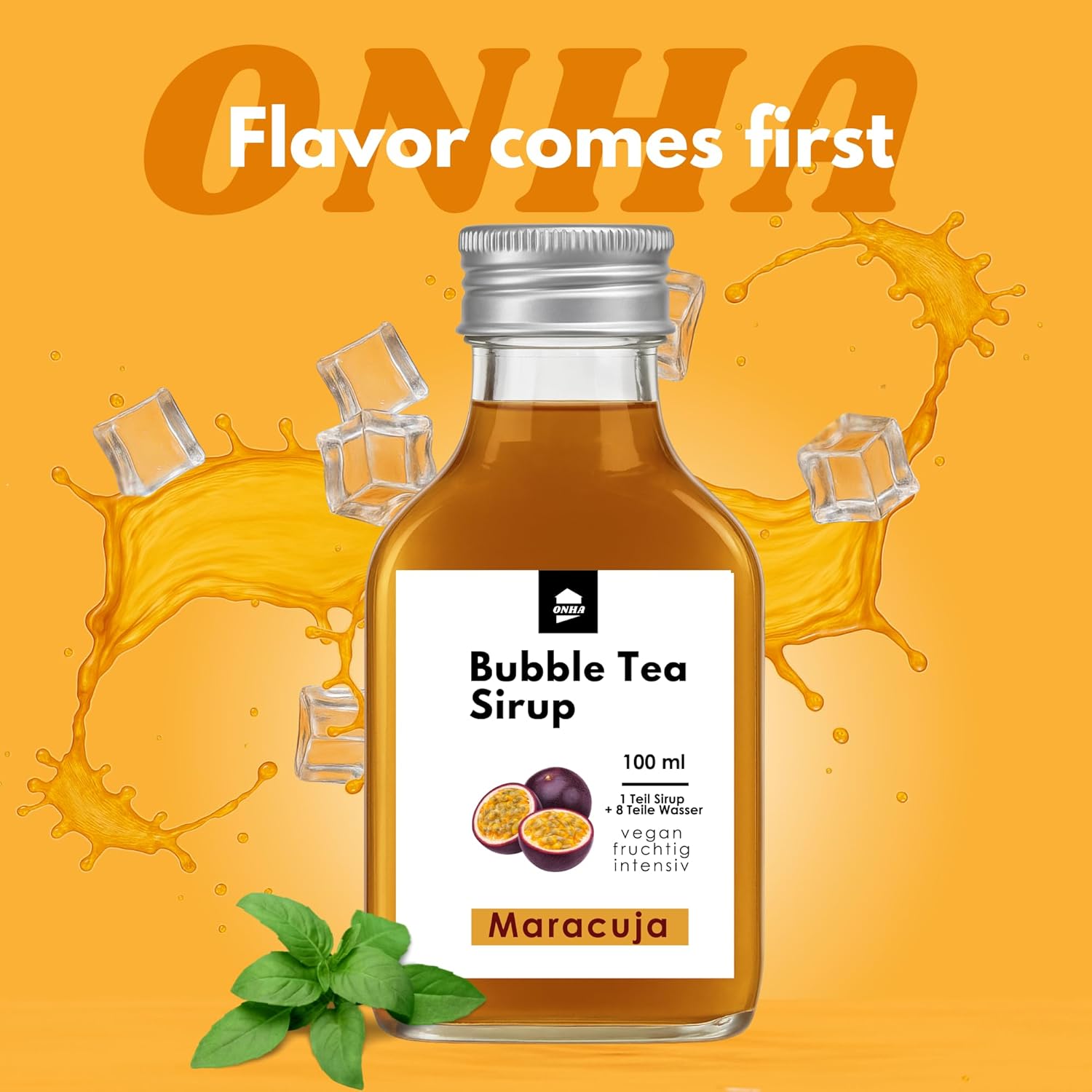 Thumbnail 5 de ONHA Bubble Tea Sirup im 3er Pack (Maracuja, Mango & Exotic Mix) – fruchtige Sirup-Varianten für Getränke