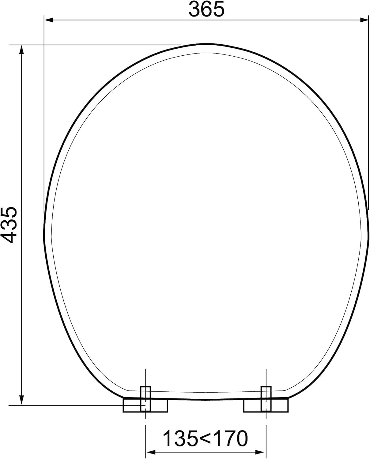 Thumbnail 4 de Wirquin 20723909 Abattant WC Woody en MDF FSC avec top fix et charnières inox