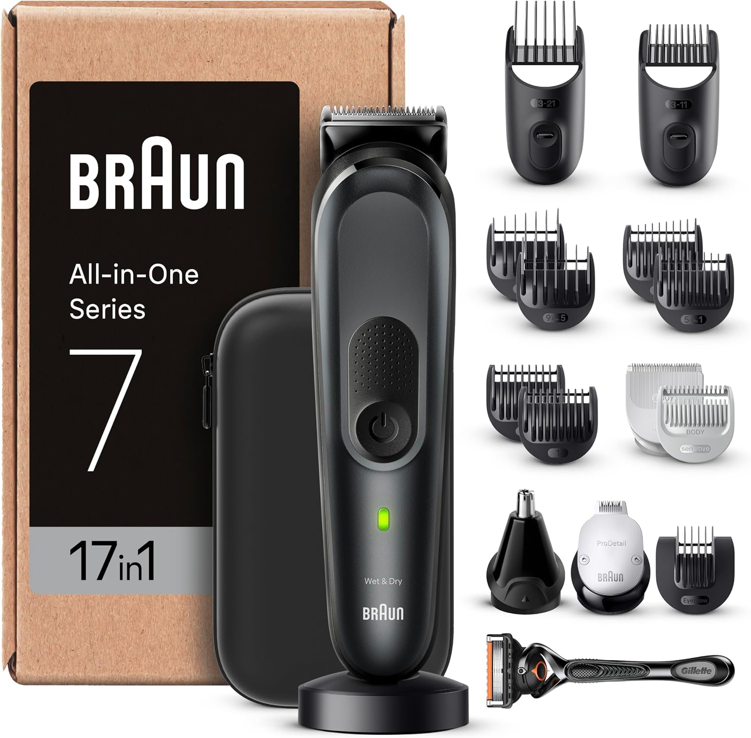 Detalle de Braun MGK7491 regolabarba 17‑in‑1 100 minuti