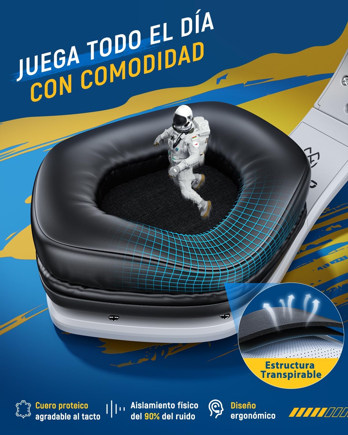 Thumbnail 4 de Tatybo Cascos Gaming Inalámbricos 7.1 40H
