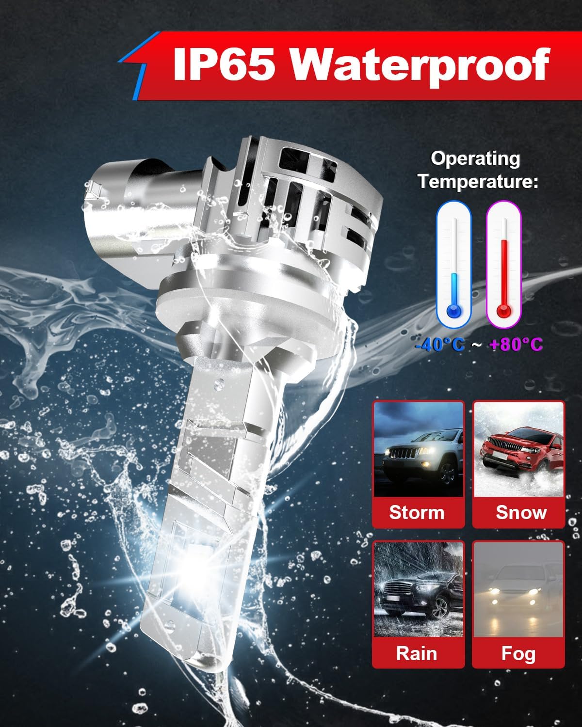 Thumbnail 6 de OUSHI Lampadine 881 LED 6500K, kit 2 pezzi