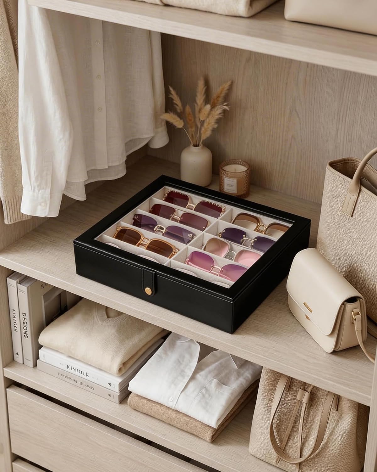Detalle 2 de Lolalet Sunglasses Organizer Box, 10 Slots