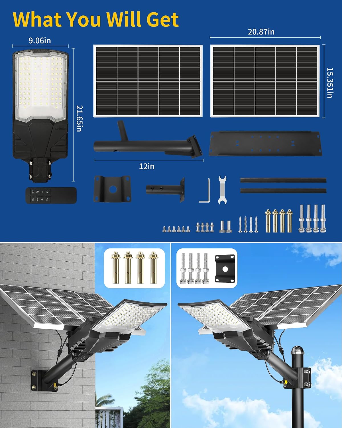 Thumbnail 5 de Gefolly SL-18000W Lampione Solare LED