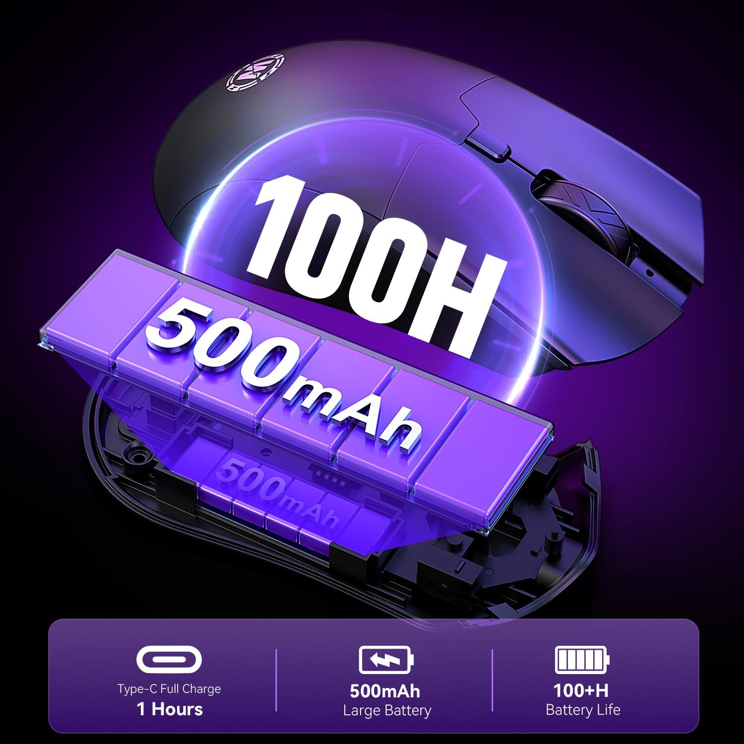 Thumbnail 4 de WizBolt Wireless Gaming Mouse (6400 DPI) with Tri-Mode Connectivity