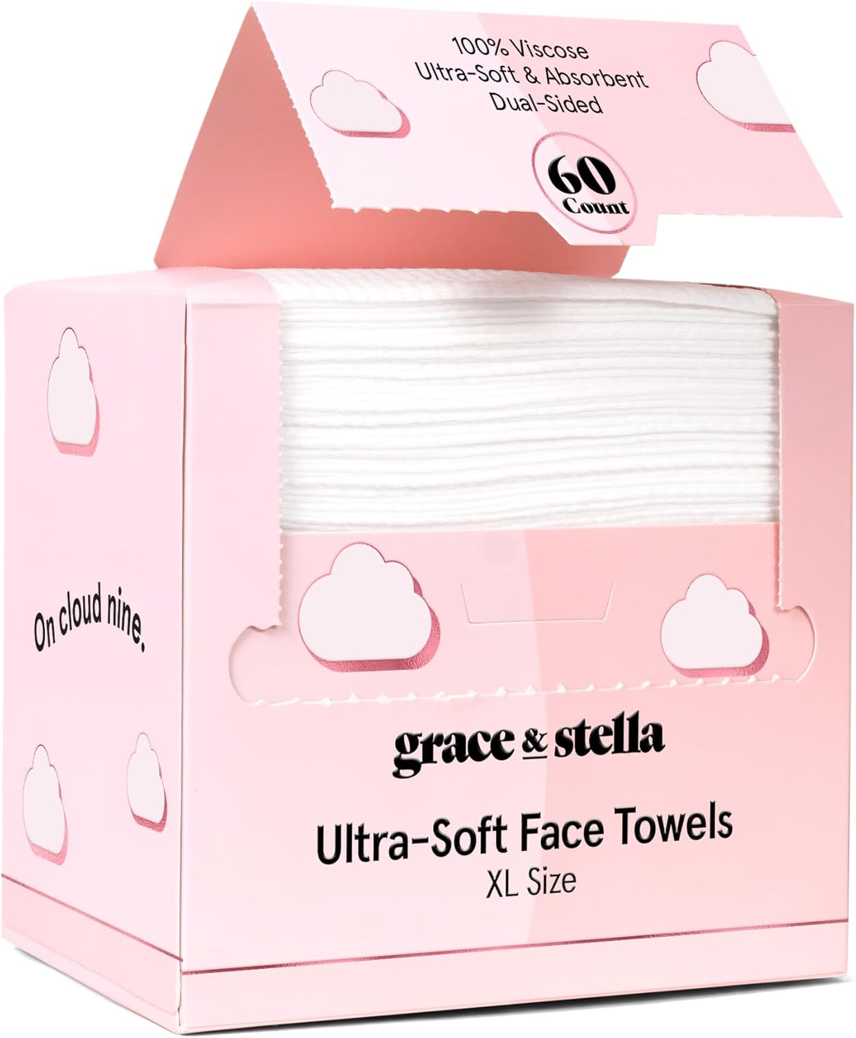 Detalle de grace & stella Face Towels Disposable 60ct