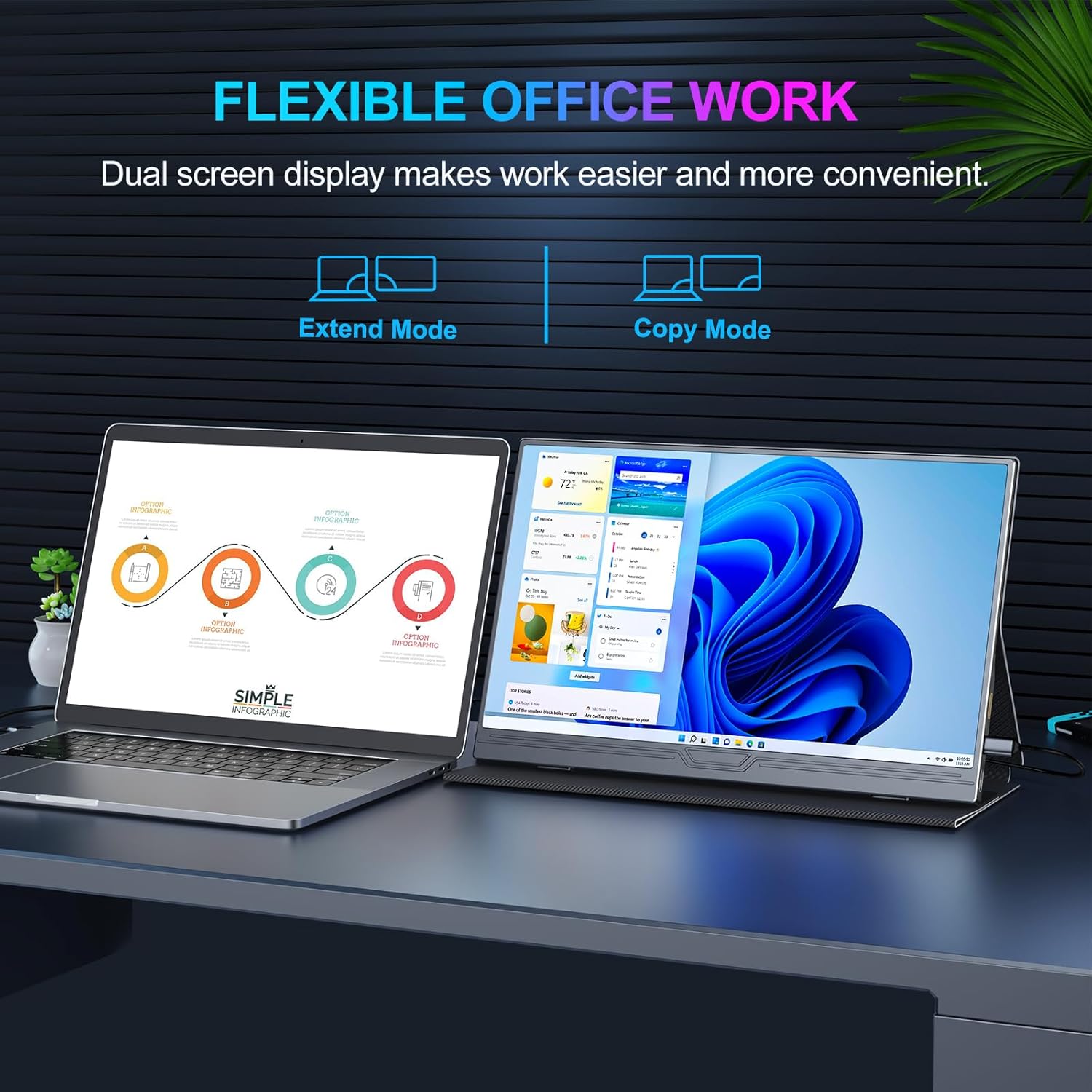 Thumbnail 4 de COOLHOOD Portable Monitor 15.6-inch FHD IPS