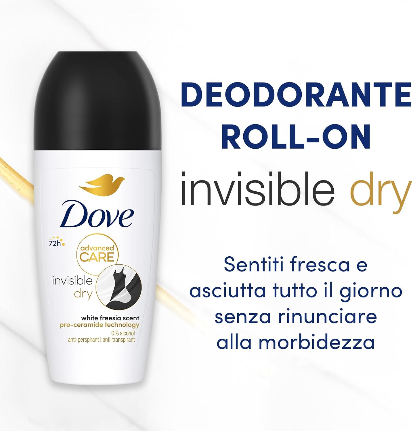 Detalle 1 de Dove Deodorante Roll On Advanced Care 48h