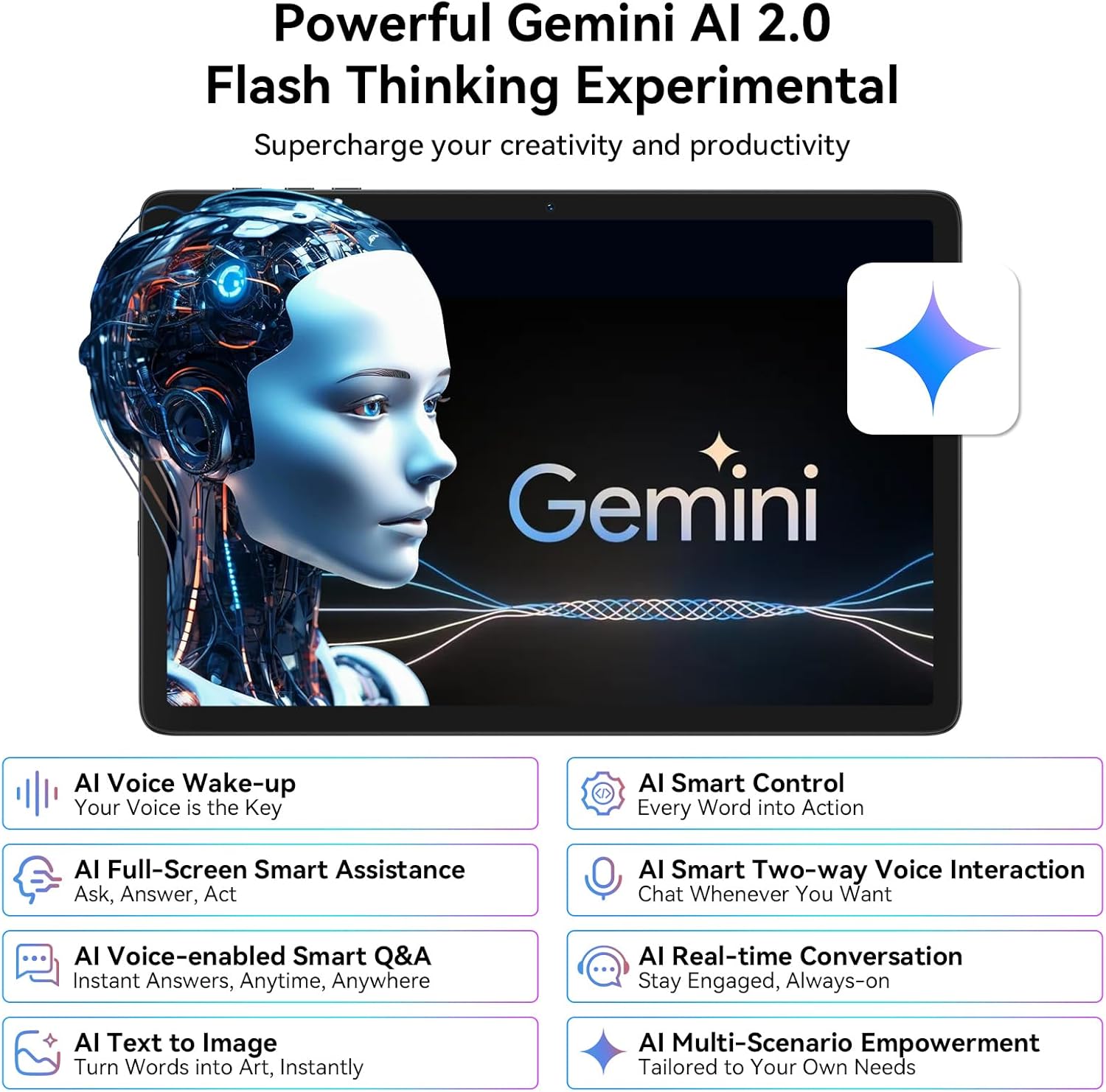 Thumbnail 2 de Gemini AI 10‑inch Tablet 24GB RAM, 256GB ROM
