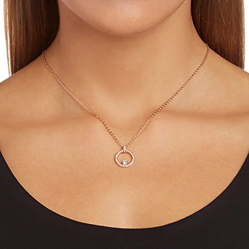 Thumbnail 4 de Swarovski Pendentif Creativity Circulaire en placage or rosé avec cristal blanc