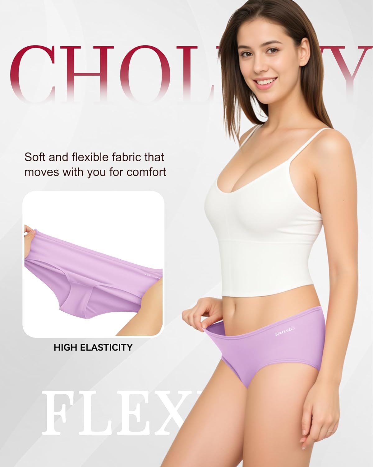 Thumbnail 2 de Cholewy Womens Underwear Multipack – Soft and Stretchy Cotton Knickers for Daily Wear (Pack of 6)