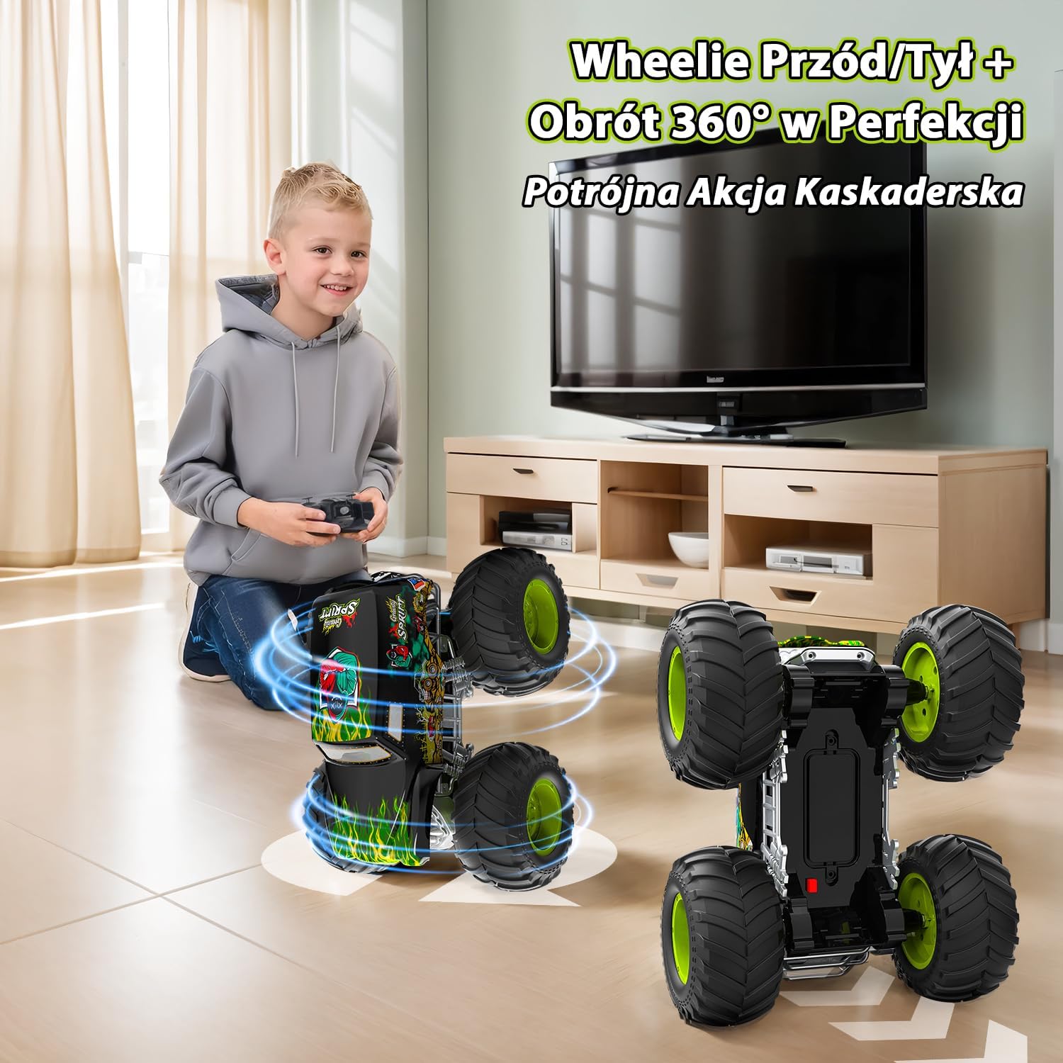 Detalle de PENGBU RC Monster Truck Télécommandé – auto RC 1:16, 2,4 GHz, akrobacje