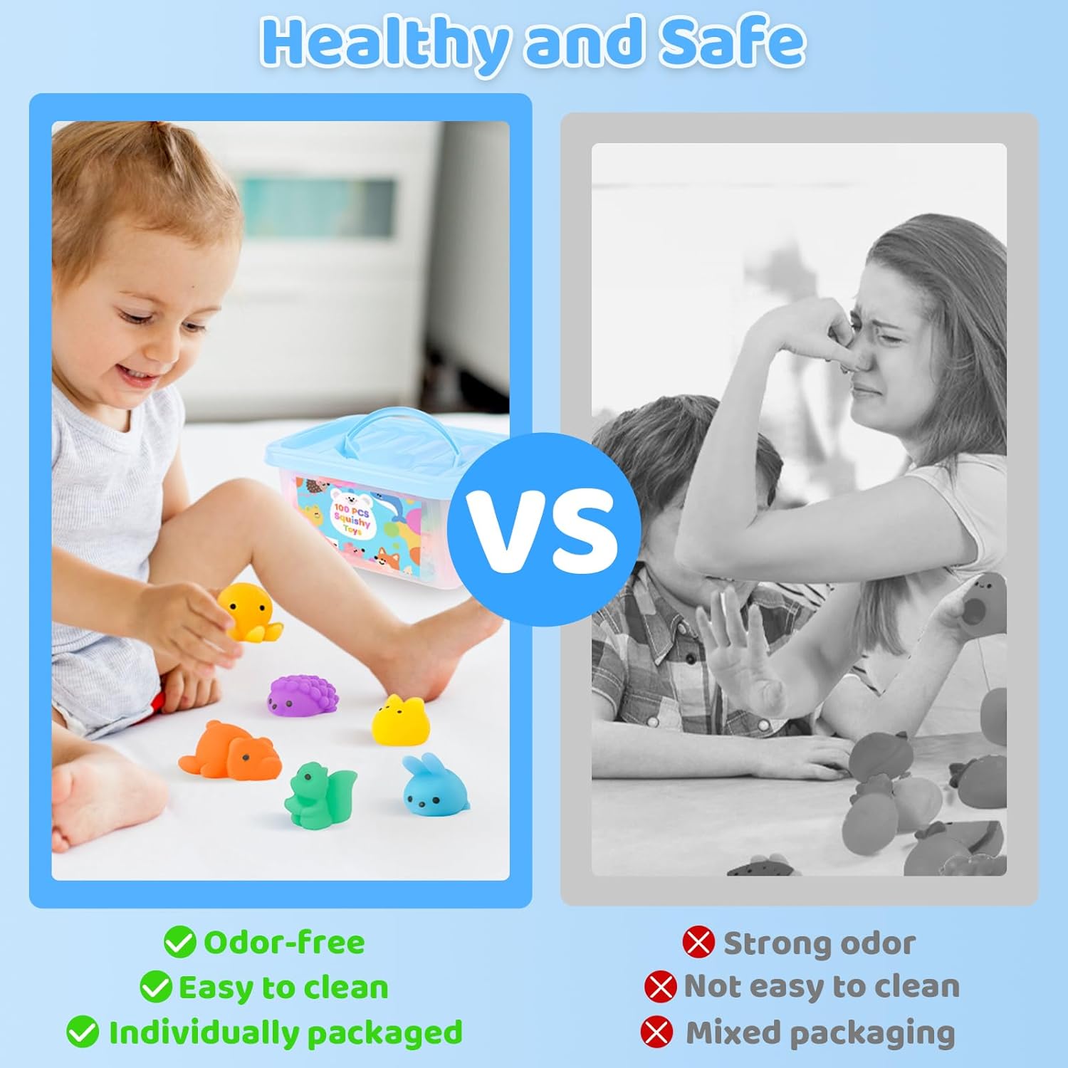 Detalle 2 de 100 Pcs Squishy Toys Bulk for Kids