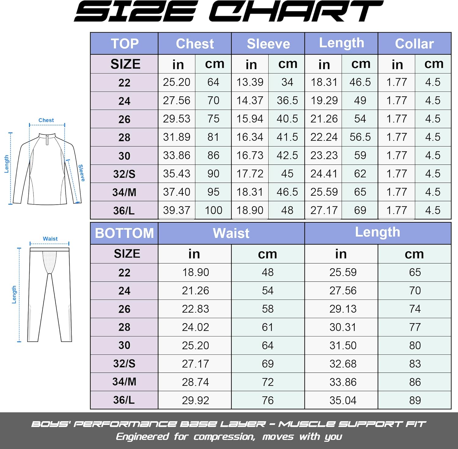 Thumbnail 5 de Penerl Skins for Boys Long Sleeve Top & Tights Football Compression Set