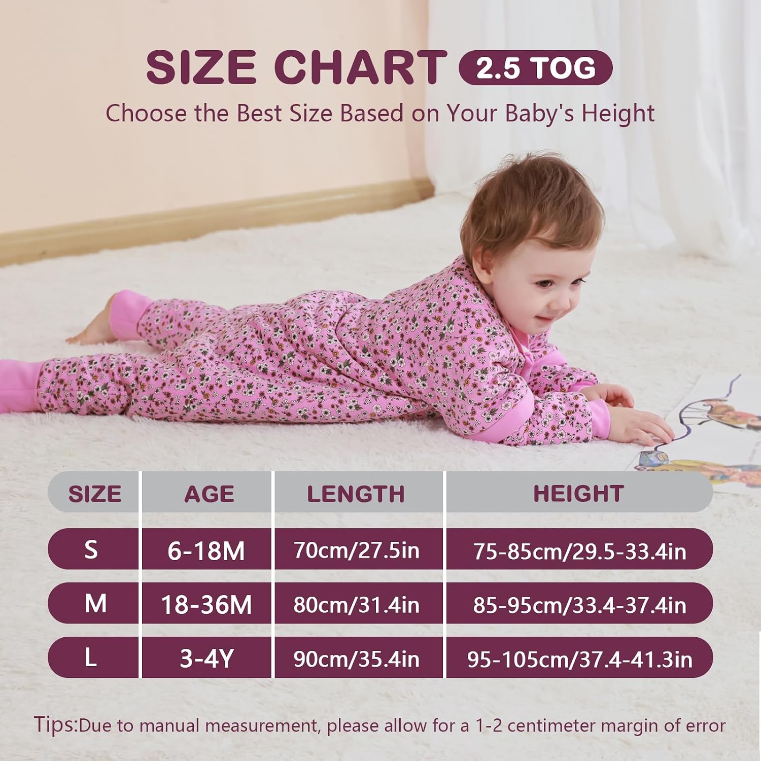 Thumbnail 5 de Mosebears Baby Sleeping Bag 2.5 TOG (18-36 months)