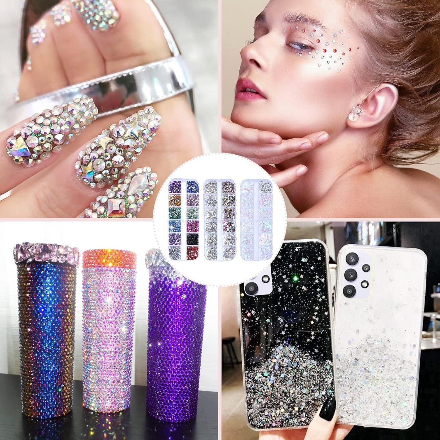 Thumbnail 4 de 4200 Stück Strasssteine für Nägel Nagelglitzer