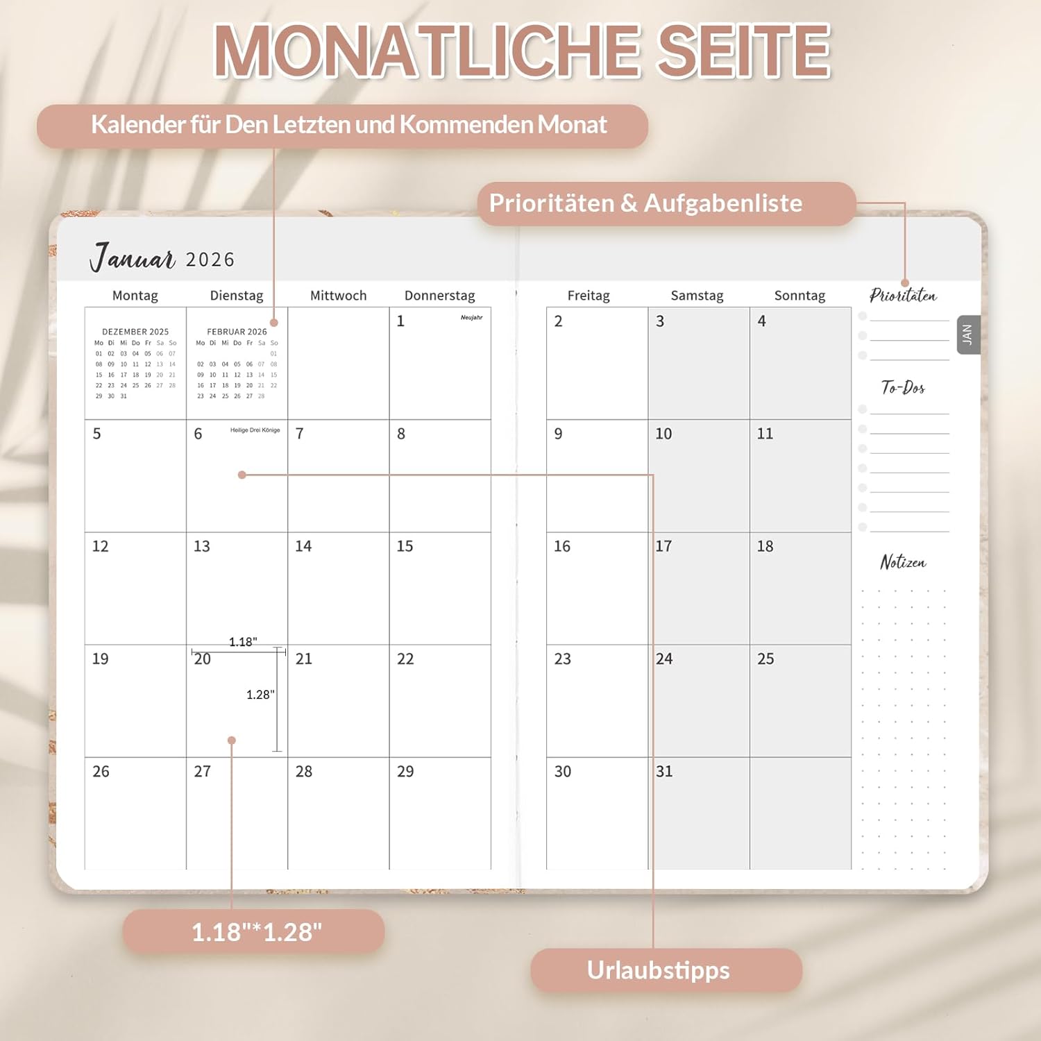 Thumbnail 2 de Kalender 2026 A5 Terminplaner mit Lesebändchen 📅