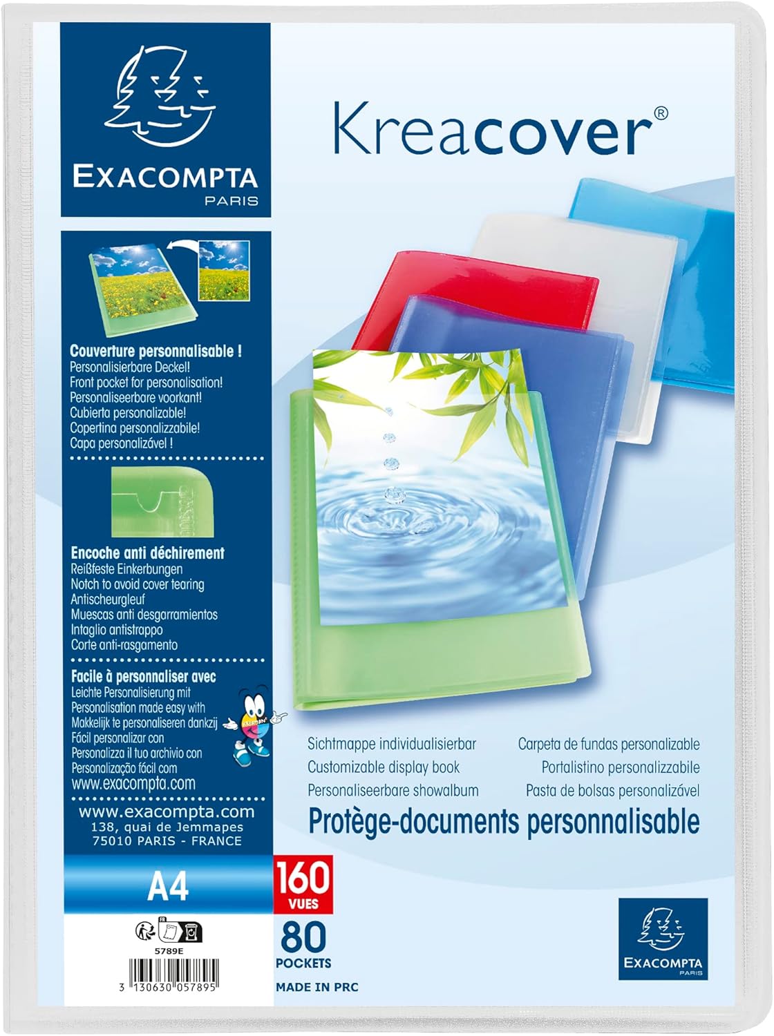 Thumbnail 5 de Exacompta 5789E Kreacover Chromaline – Protège-documents 80 poches A4, 24 x 32 cm