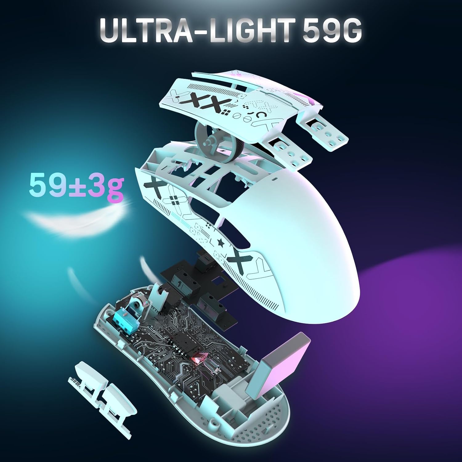 Thumbnail 6 de LexonElec x Attack Shark X11: Kabellose Gaming-Maus mit RGB, 22K DPI und ultraleichtem 59 g Design