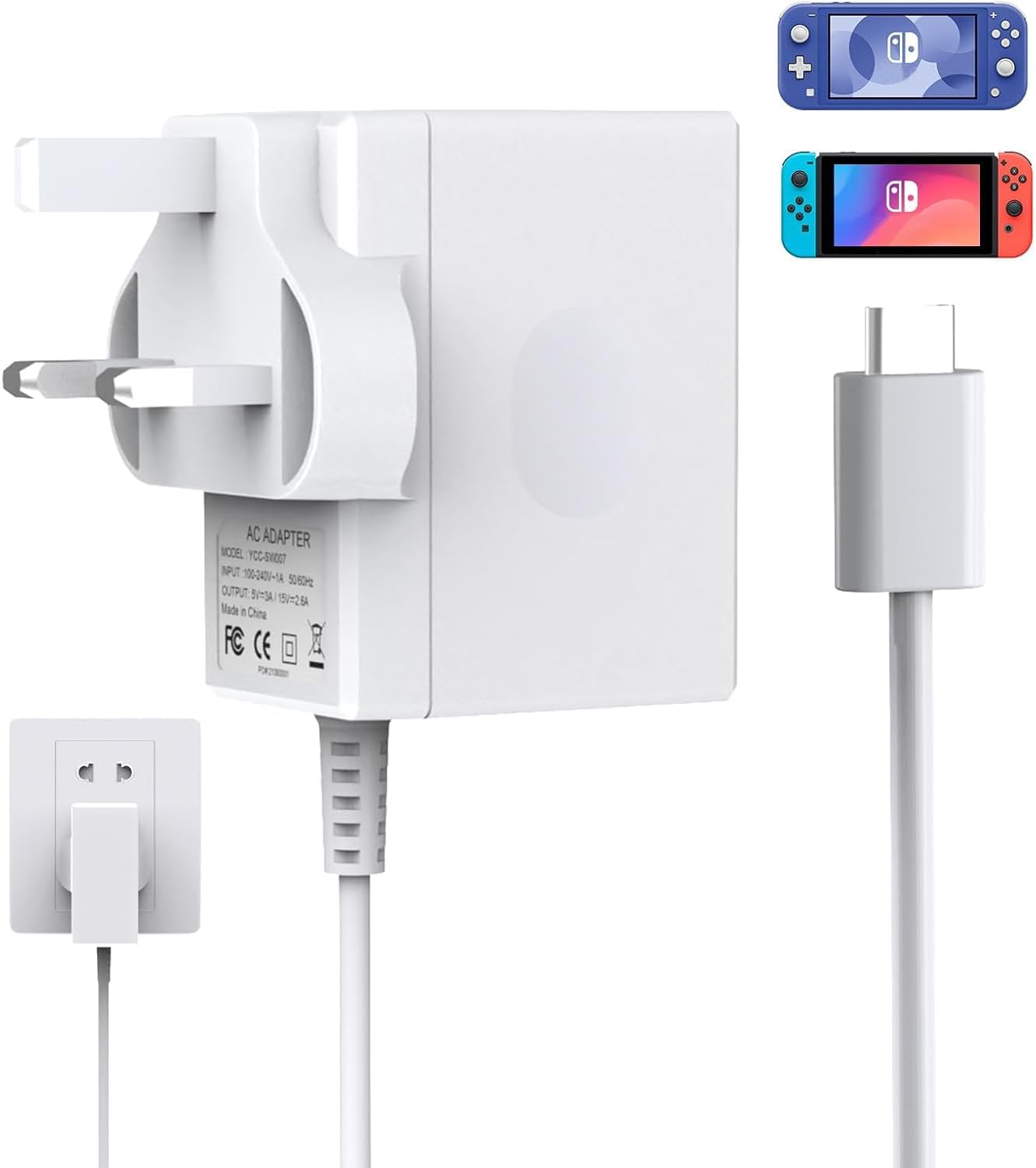 Thumbnail 6 de Switch 15V 3A Fast Charger 5FT Type‑C