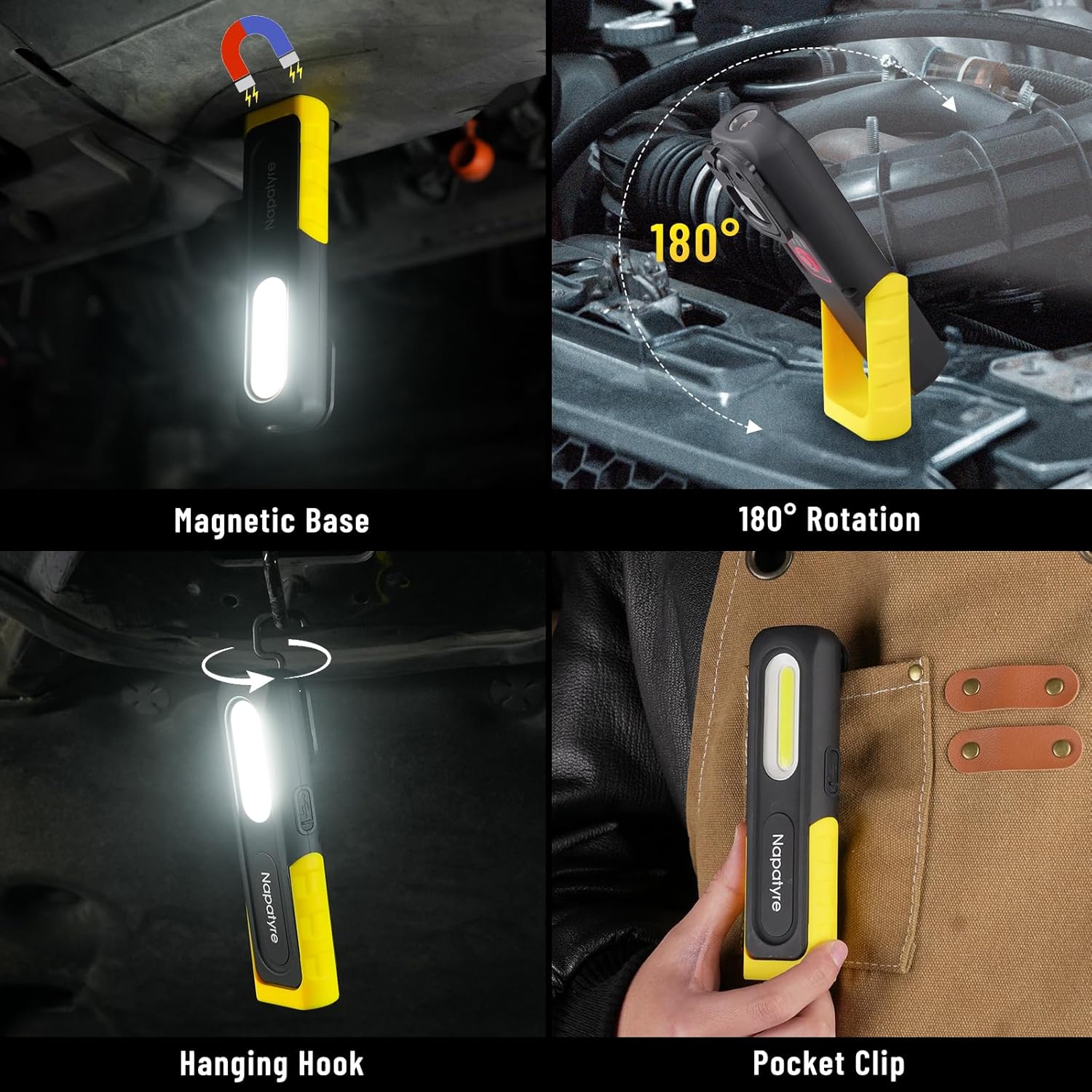 Detalle de Napatyre LED Torch Rechargeable 800 Lumens — 2 Pack