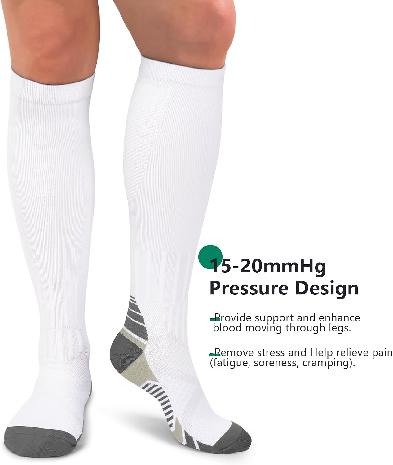 Thumbnail 4 de FuelMeFoot Copper Compression Socks 3-Pack: Gentle Graduated Support for Everyday Wear