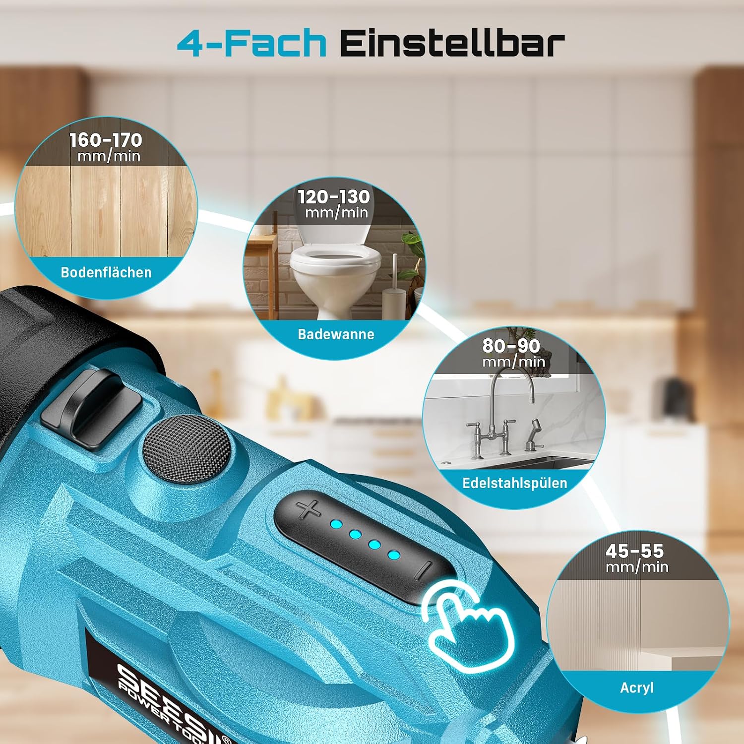 Thumbnail 5 de SEESII Akku-Kartuschenpresse 18V 300ml