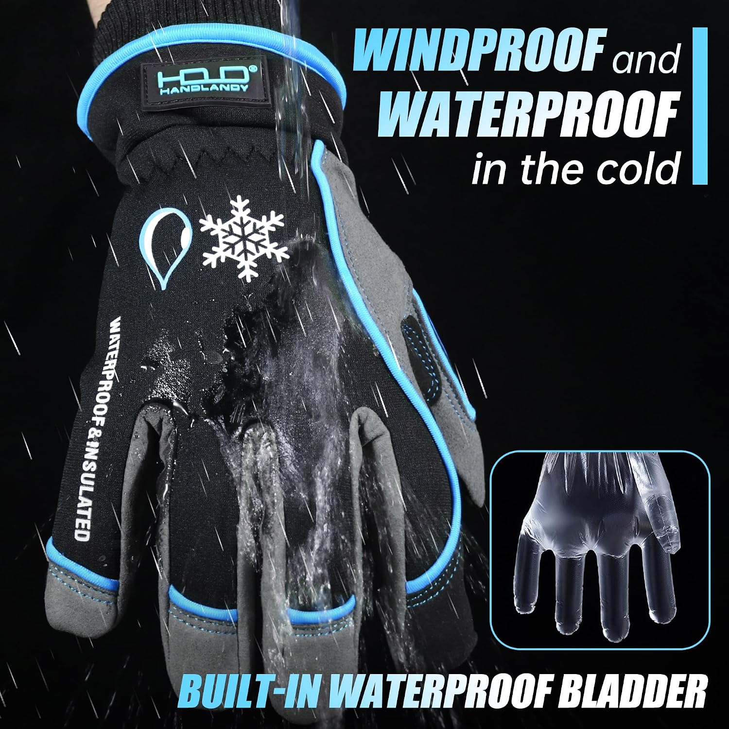 Detalle 2 de Waterproof Winter Gloves