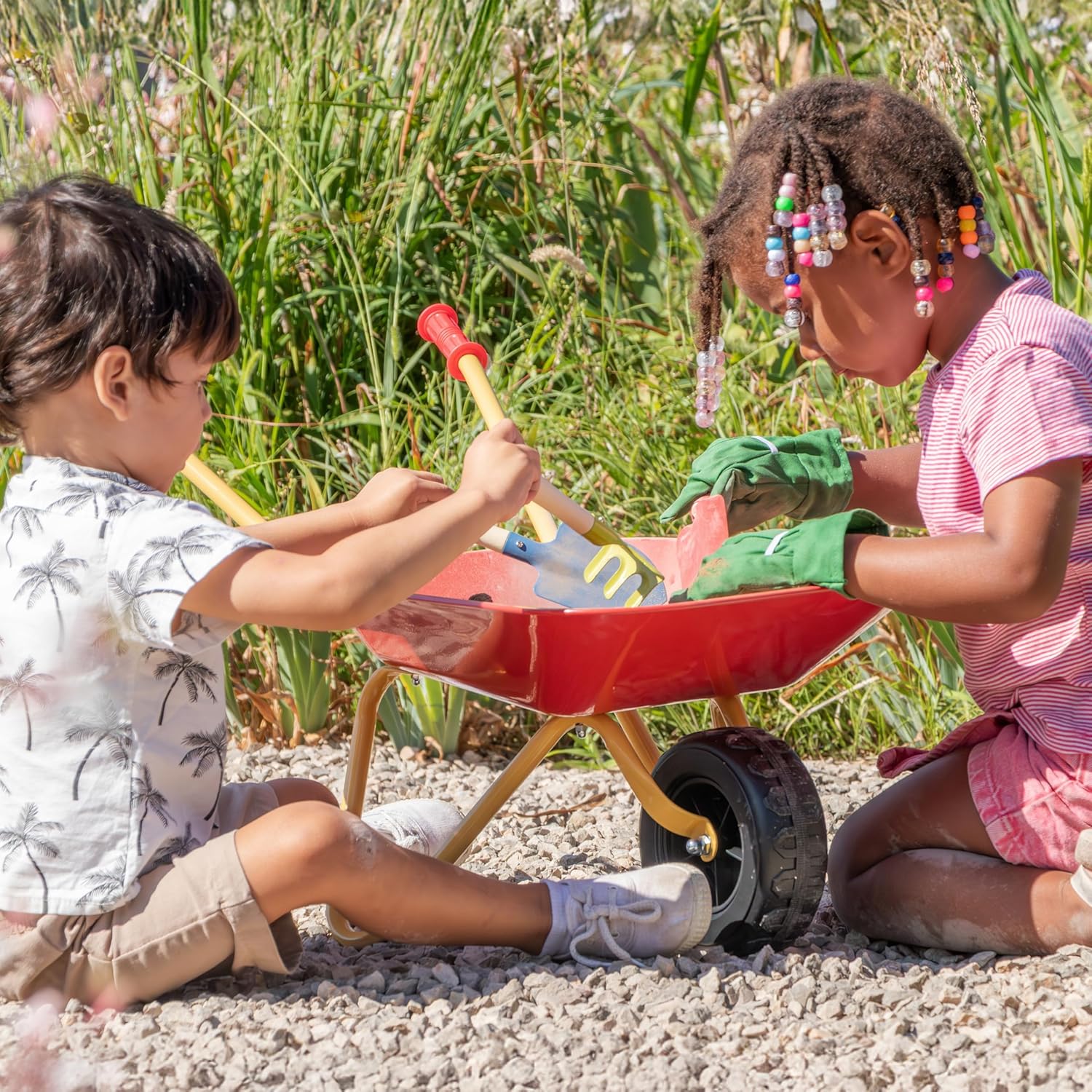 Thumbnail 1 de Theo Klein 7669 Kinderschubkarre mit Zubehör (Metall) – belastbar bis 10 kg, für Kinder ab 3 Jahren