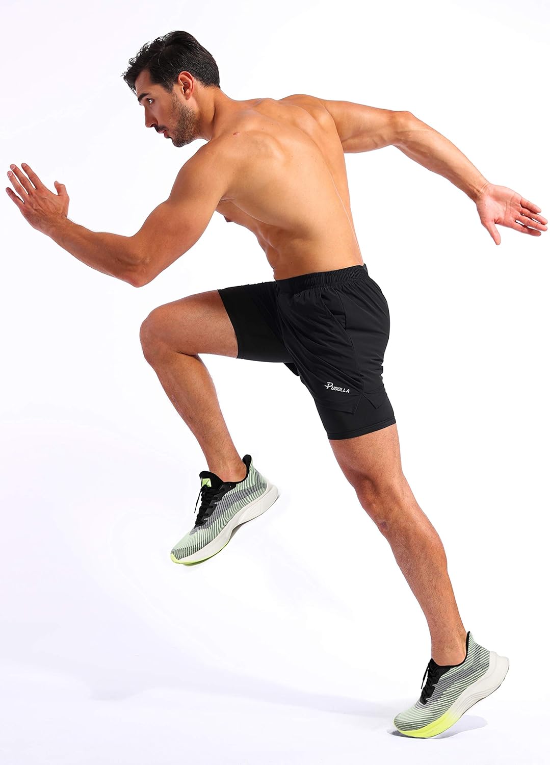Thumbnail 5 de Pudolla Men’s 2-in-1 Running Shorts 5