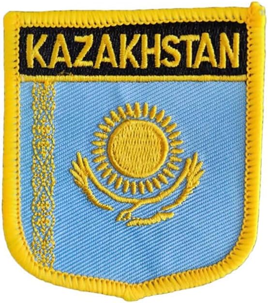 Detalle de Uijokdef Kazakhstan Flag Patch, 2.76 x 2.36-Inch