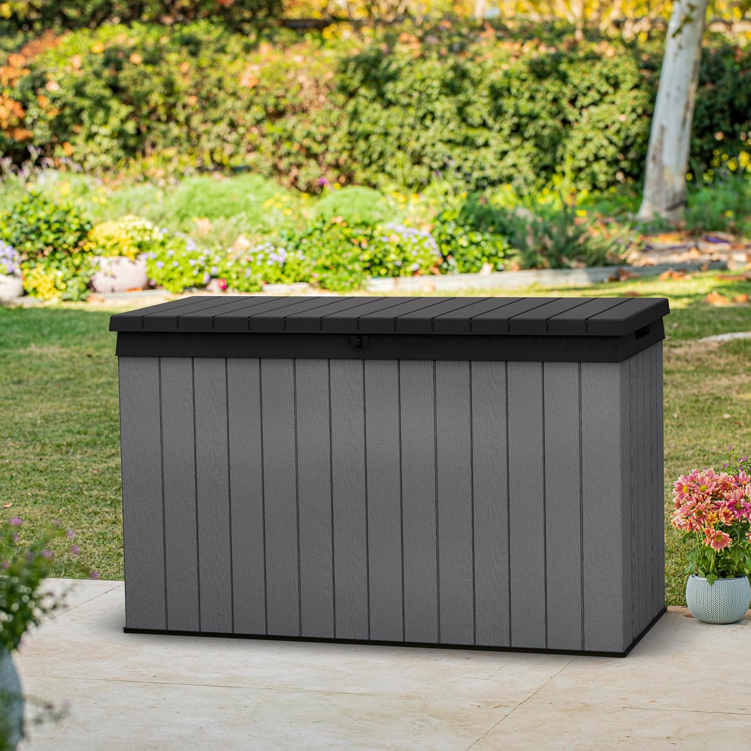 Thumbnail 6 de Keter Darwin 662L Wood-Look Outdoor Storage Box (Evotech™ Composite)