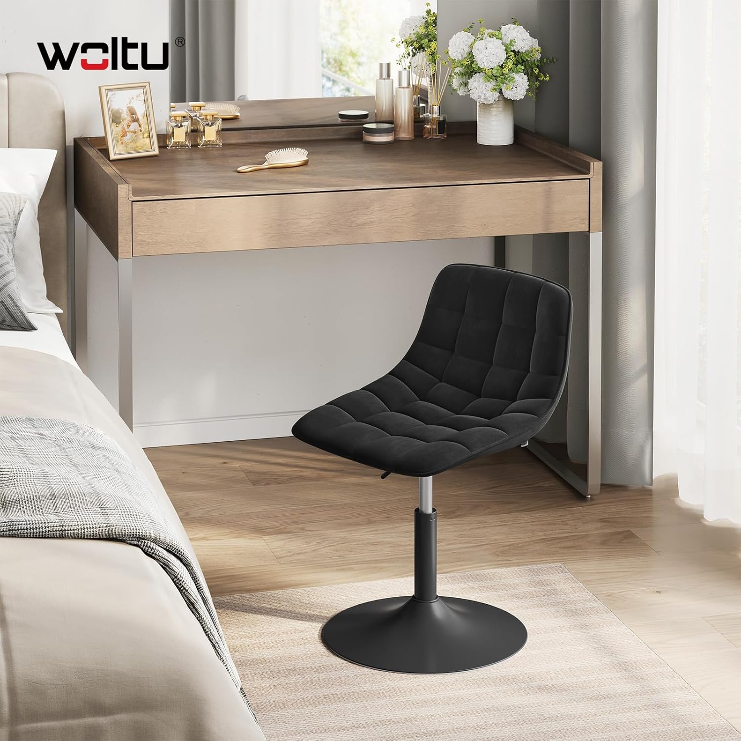 Detalle 2 de WOLTU Schminktisch Stuhl Hocker 38–49,5 cm