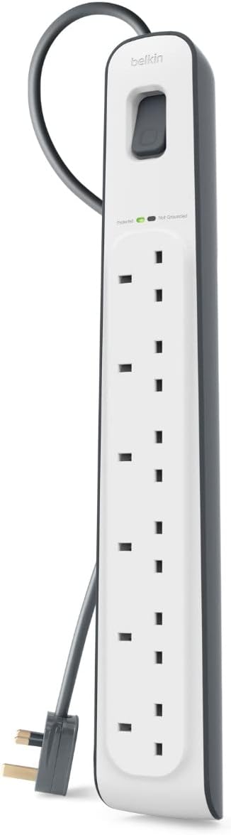 Thumbnail 4 de Belkin 6 Way Surge Protection Lead 2m