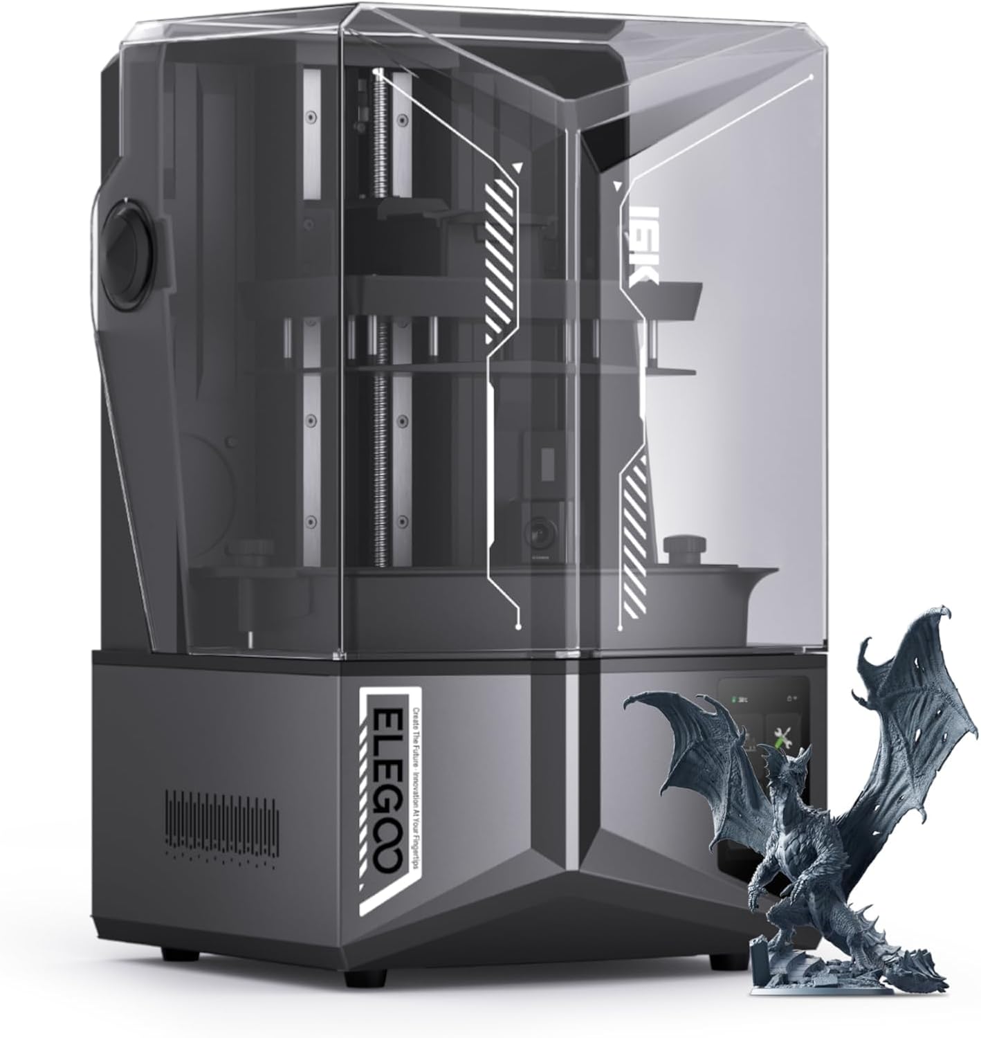 ELEGOO Saturn 4 Ultra 16K Resin 3D Printer with 10" 16K Mono LCD and Flip-up Lid