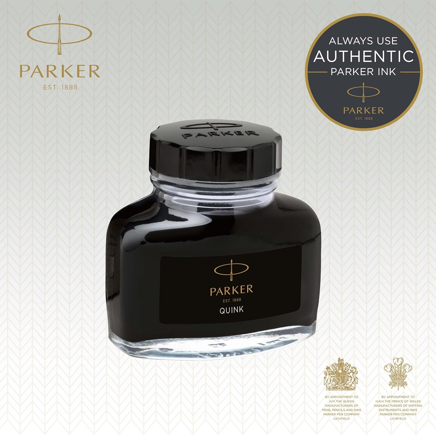 Detalle 2 de Parker Quink Tintero para Plumas Estilográficas 57 ml 🖤