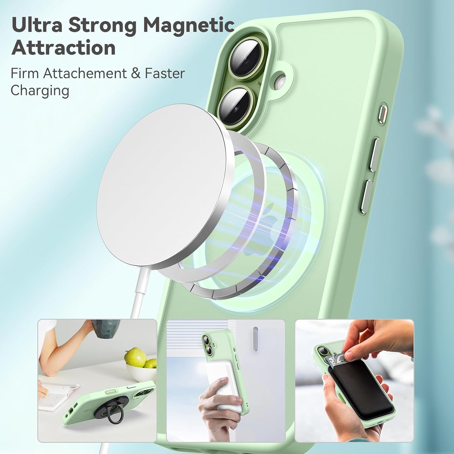Detalle 2 de Natiiozie Cover Magnetica per iPhone 17