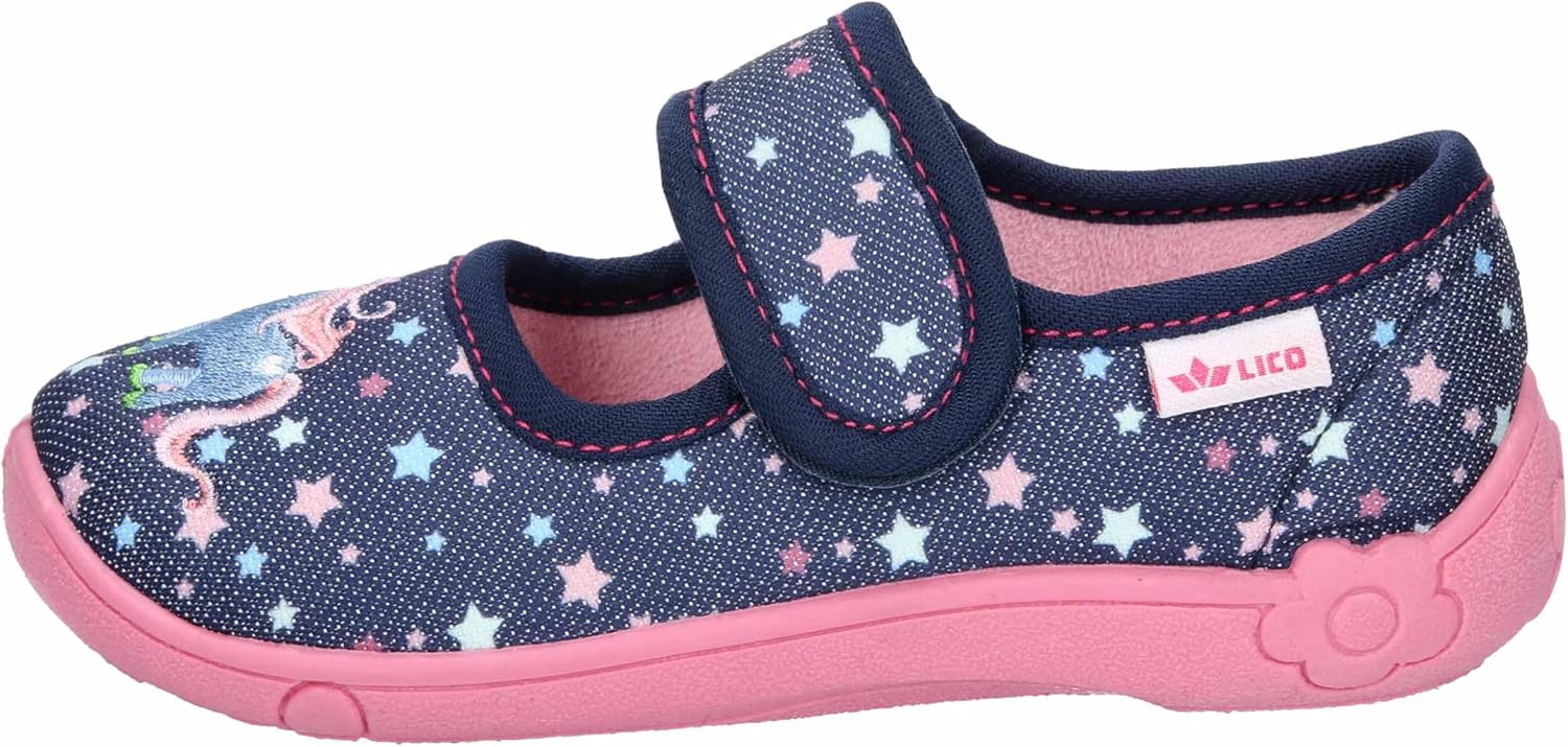 Thumbnail 1 de Lico Mädchen Cookie Girl Hausschuh – Kinderschuhe mit Klett und flexibler TPR-Sohle