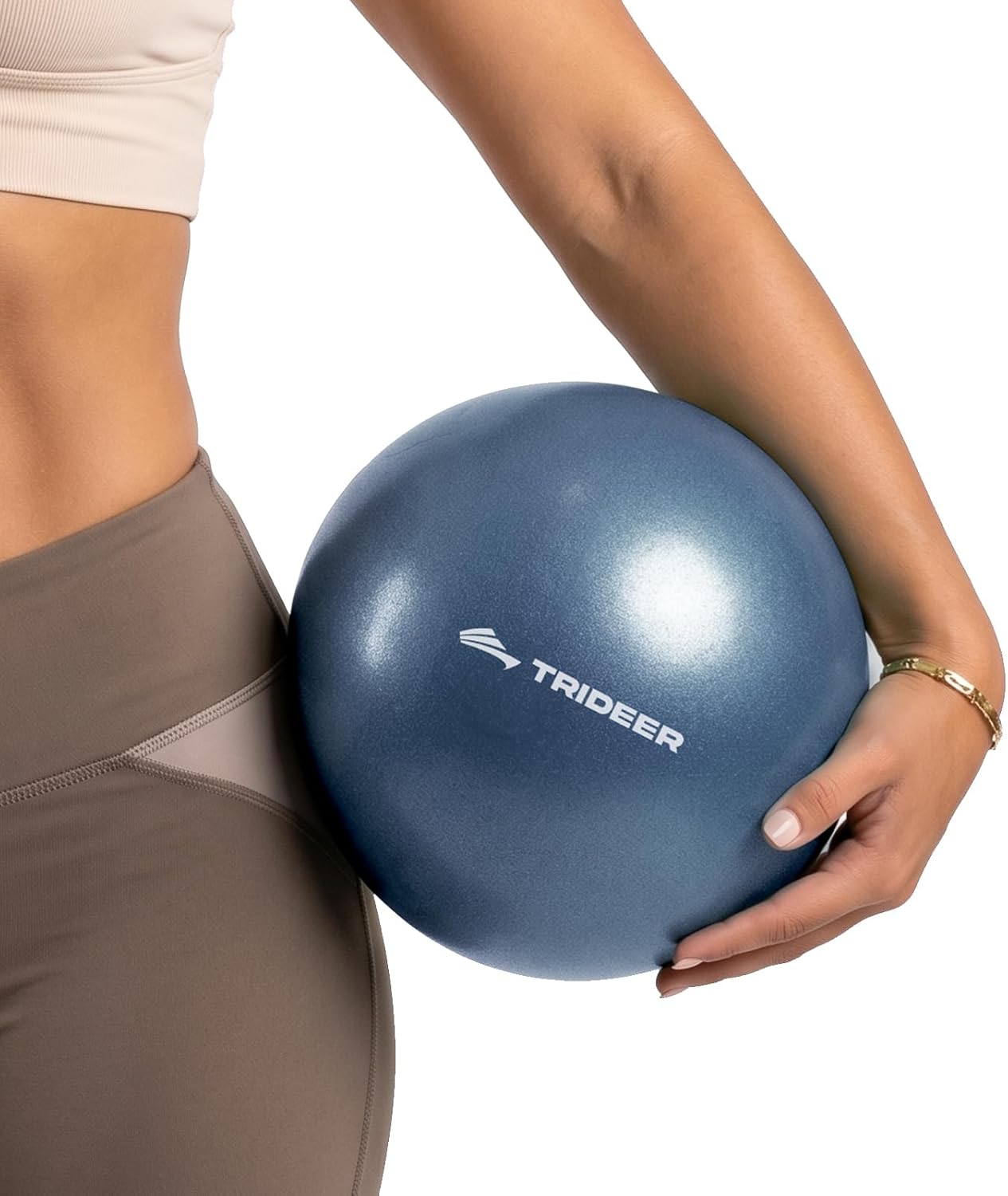 Detalle de Trideer TRUSAM-YBAM-PVFR23 9-Inch PVC Exercise Ball, Navy, Textured